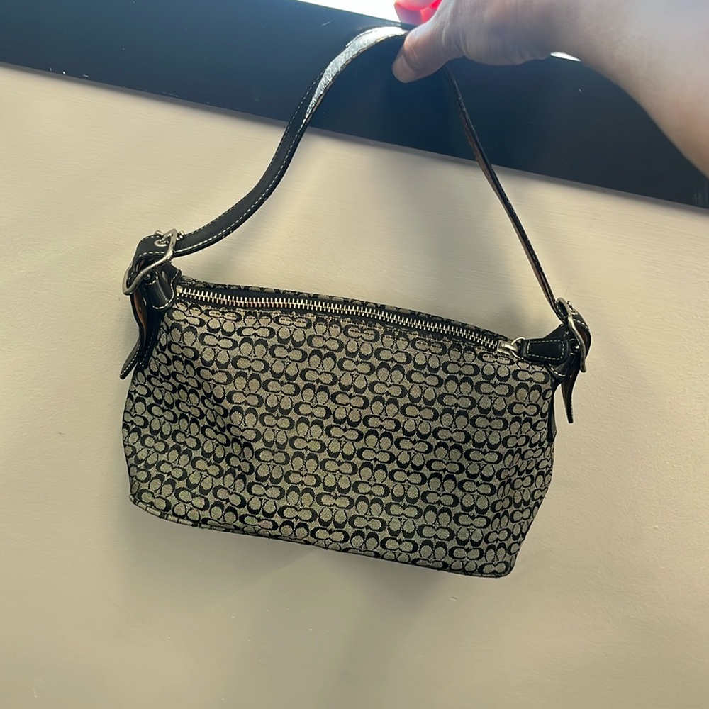 Coach baguette mini! Vintage jacquard F3j 6332